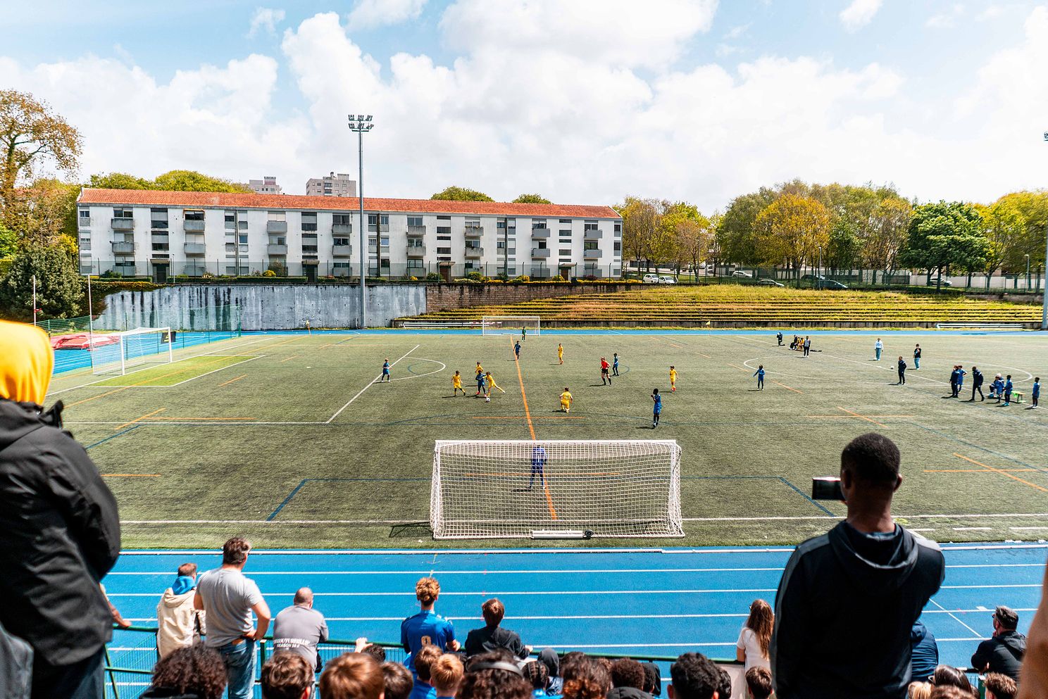 Supporters watching a match from the stands